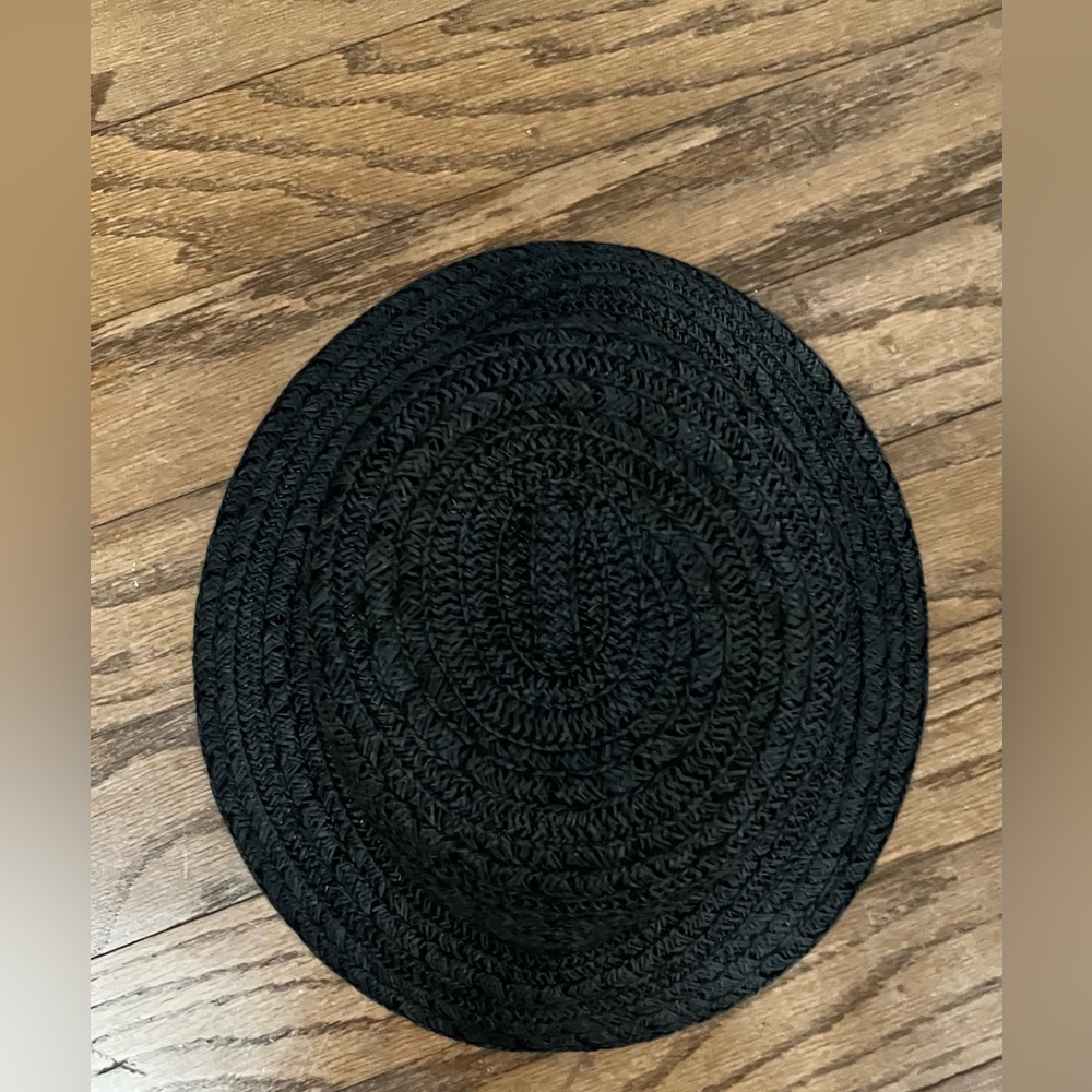 Summer straw hat, black. One size, measurements are in the pictures - Picture 3 of 8